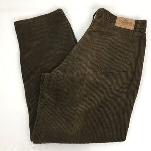 Vintage Corniche Brown Wide-Wale Corduroy Trousers Pants Mens Size 38 x 32